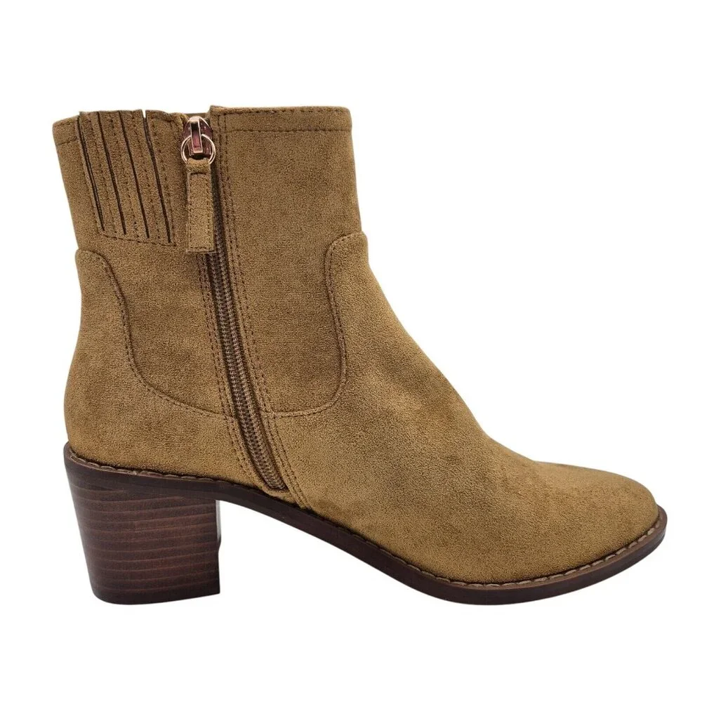 J Crew Women's Western Boots Size 7.5 M Sueded Golden Brandy Brown